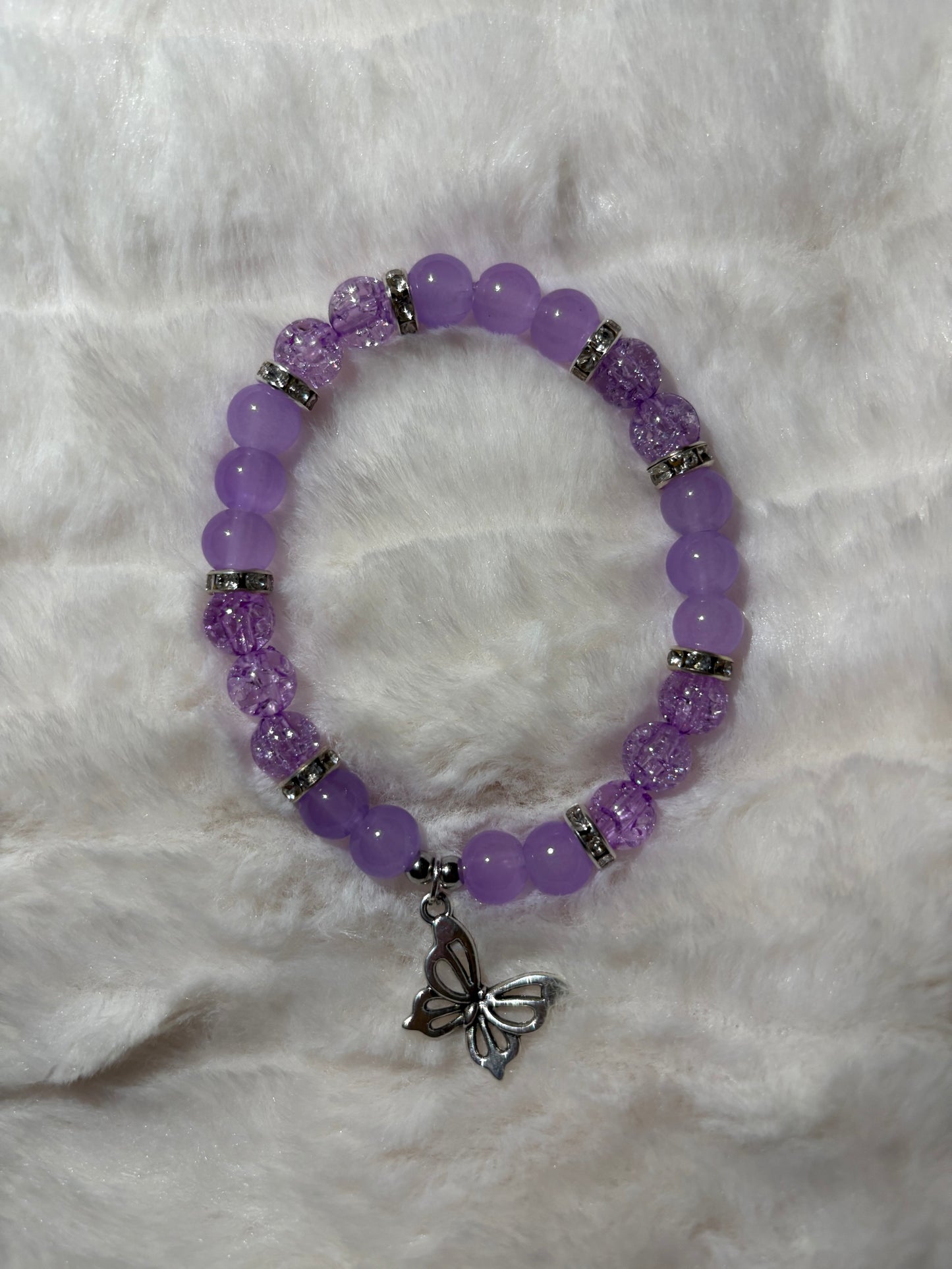 purple mariposa bracelet