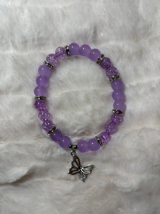 purple mariposa bracelet
